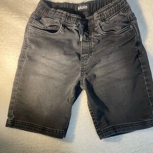 Molo Charcoal Gray Kids Denim Shorts